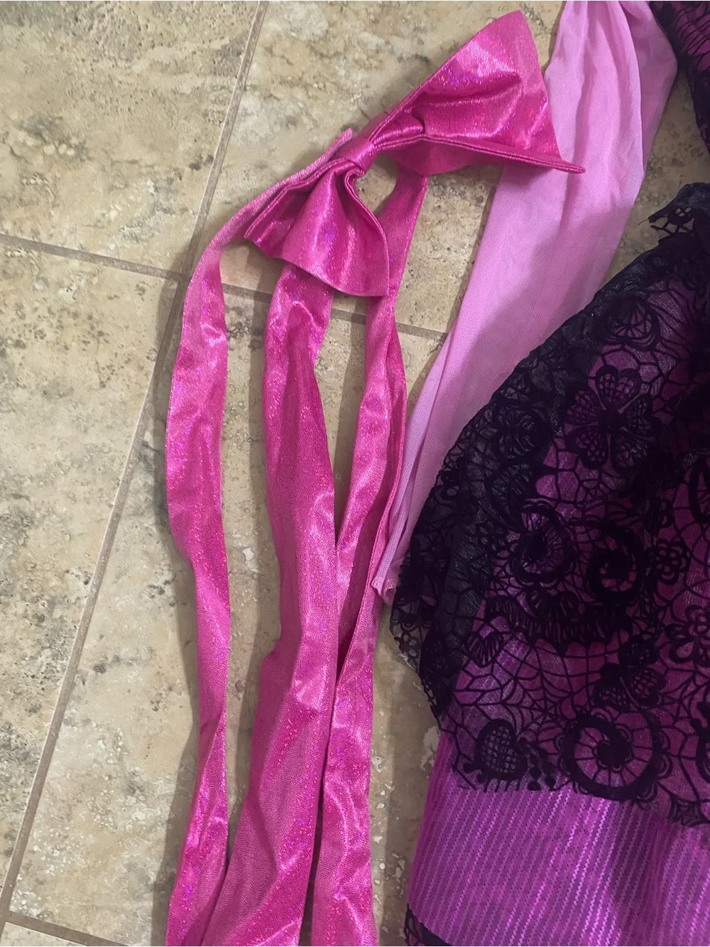 Monster High Kids Draculaura Monster Ball Girls Pink Lace Halloween Costume L